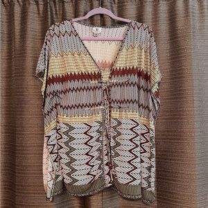 Worthington Short Sleeve Blouse